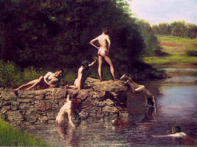 Thomas Eakins The Swimming Hole Germany oil painting art
